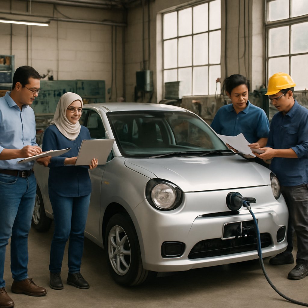 Ilustrasi Kolaborasi Zeusbola: Mobil Listrik Murah Daihatsu-Malaysia